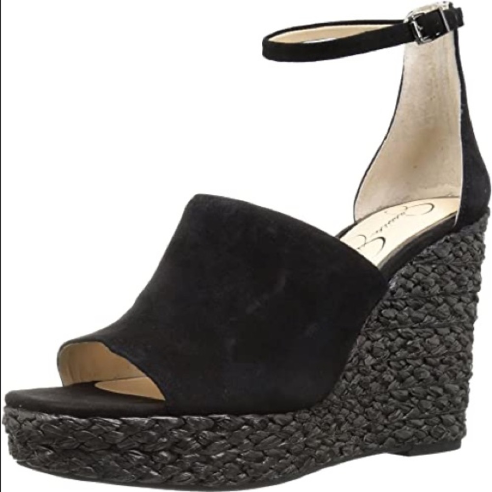 NEW Jessica Simpson Black Wedges - Size
